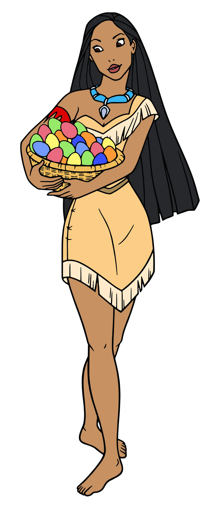 Disney Pocahontas Easter Design - DTF Ready To Press