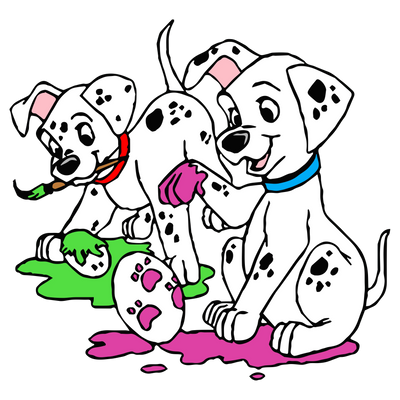 101 Dalmmatians Easter Design - DTF Ready To Press - DTF Dallas 