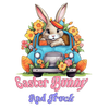 Easter Bunny And Truck Design - DTF Ready To Press