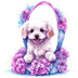 Cute Maltipoo Easter Design - DTF Ready To Press