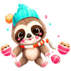 Easter Cute Sloth Design - DTF Ready To Press