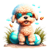 Cute Poodle Easter Design - DTF Ready To Press