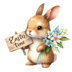 Easter Time Bunny Party Design - DTF Ready To Press