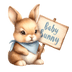 Baby Bunny Easter Design - DTF Ready To Press