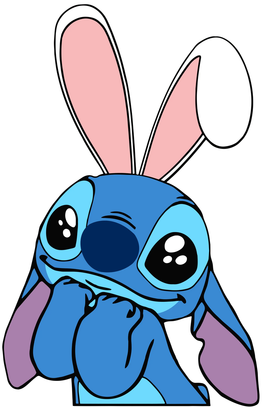 Lilo And Stitch Easter Party Design - DTF Ready To Press