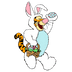 Winnie The Pooh Tigger Egg Hunting Easter Design - DTF Ready To Press