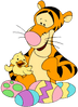 Winnie The Pooh Tigger Easter Design - DTF Ready To Press