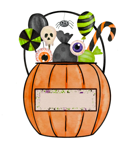Halloween Orange Candy Bucket Design | DTF Dallas - DTF Dallas 