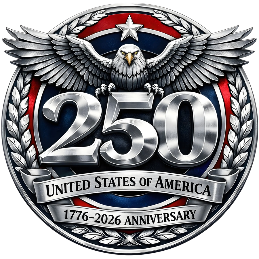 250th Anniversary USA Badge Design - DTF Ready To Press
