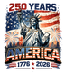 250 Years of America Statue of Liberty  Design - DTF Ready To Press - DTF Dallas 
