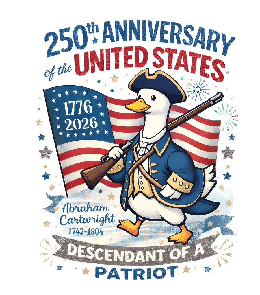 250th Anniversary United States Patriotic Goose Design - DTF Ready To Press