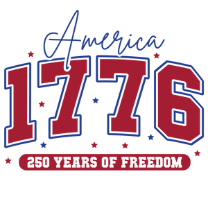 America 1776 Vintage Patriotic Sports Design - DTF Ready To Press - DTF Dallas 