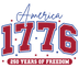 America 1776 Vintage Patriotic Sports Design - DTF Ready To Press - DTF Dallas 