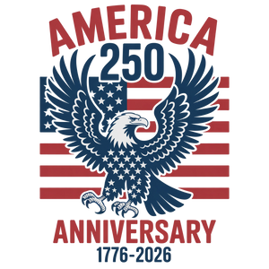 USA Eagle Flag 250th Anniversary Design - DTF Ready To Press - DTF Dallas 