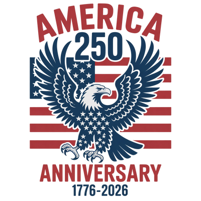USA Eagle Flag 250th Anniversary Design - DTF Ready To Press - DTF Dallas 