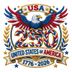 Faux Embroidery USA 250 United States of America 1776-2026 Eagle Design - DTF Ready To Press - DTF Dallas 