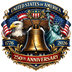 United States 250th Anniversary Liberty Bell Eagle Crest - DTF Ready To Press - DTF Dallas 
