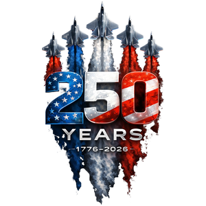 250 Years Fighter Jets American Flag 1776-2026 - DTF Ready To Press - DTF Dallas 
