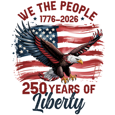Soaring Bald Eagle American Flag Patriotic - DTF Ready To Press - DTF Dallas 