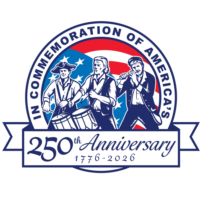In Commemoration of America's 250th Anniversary Revolutionary Soldiers pressed on a garment