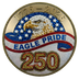 Eagle Pride 250 Faux Embroidery Beaded 1776-2026 - DTF Ready To Press - DTF Dallas 