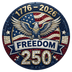 Freedom 250 Mosaic Eagle Faux Rhinestone 1776-2026 - DTF Ready To Press - DTF Dallas 