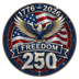 Freedom 250 Faux Rhinestone Bling Eagle 1776-2026 - DTF Ready To Press - DTF Dallas 