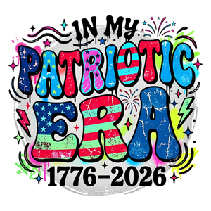 In My Patriotic Era Retro Groovy 1776-2026 - DTF Ready To Press - DTF Dallas 