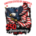250th Anniversary Distressed Eagle Flag 1776-2026 - DTF Ready To Press - DTF Dallas 