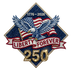 Liberty Forever 250 Faux Mosaic Eagle Diamond 1776-2026 - DTF Ready To Press - DTF Dallas 