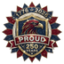 Proud 250 Years Faux Mosaic Eagle Star Badge 1776-2026 - DTF Ready To Press - DTF Dallas 