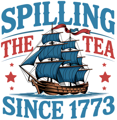 Vintage USA Patriotic Ship Design - DTF Ready To Press - DTF Dallas 