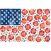 Watercolor American Flag Poppies Patriotic - DTF Ready To Press - DTF Dallas 