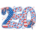 250 Floral Faux Embroidery Coquette Bow Patriotic 1776-2026 - DTF Ready To Press - DTF Dallas 