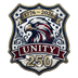 Unity 250 Faux Embroidery Beaded Eagle Shield 1776-2026 - DTF Ready To Press - DTF Dallas 