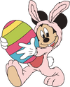 Mickey Mouse Easter Bunny Design - DTF Ready To Press