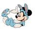 Disney Mickey Mouse Easter Bunny Design - DTF Ready To Press
