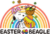 Snoopy Easter Beagle Rainbow Design - DTF Ready To Press
