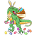 T-Rex Easter Hunting Design - DTF Ready To Press