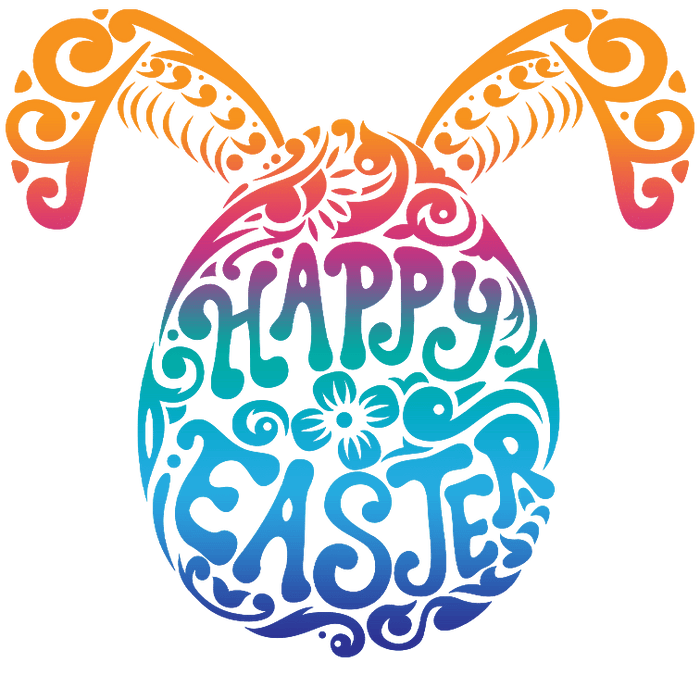 Happy Easter Design  Sweet Spring Collection pressed on a garment