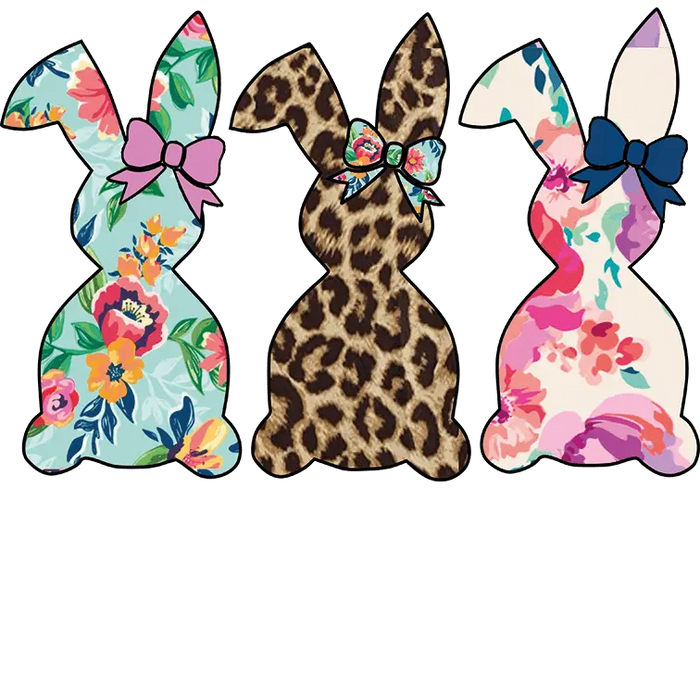 Easter Bunny Design pressed on a garment