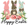 Happy Easter Bunny Design - DTF Ready To Press