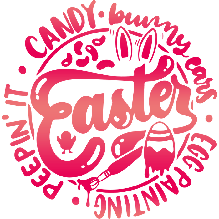 Egg Painting Easter Design pressed on a garment