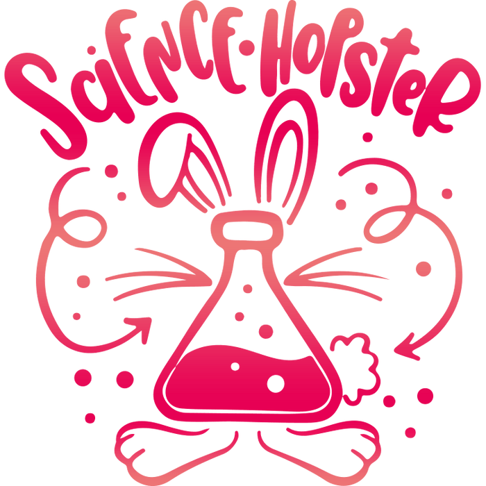 Science Hopster Easter Design pressed on a garment