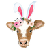 Easter Cow Design - DTF Ready To Press