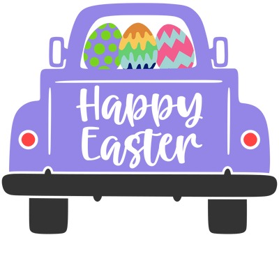 Happy Easter Track Design - DTF Ready To Press - DTF Dallas 