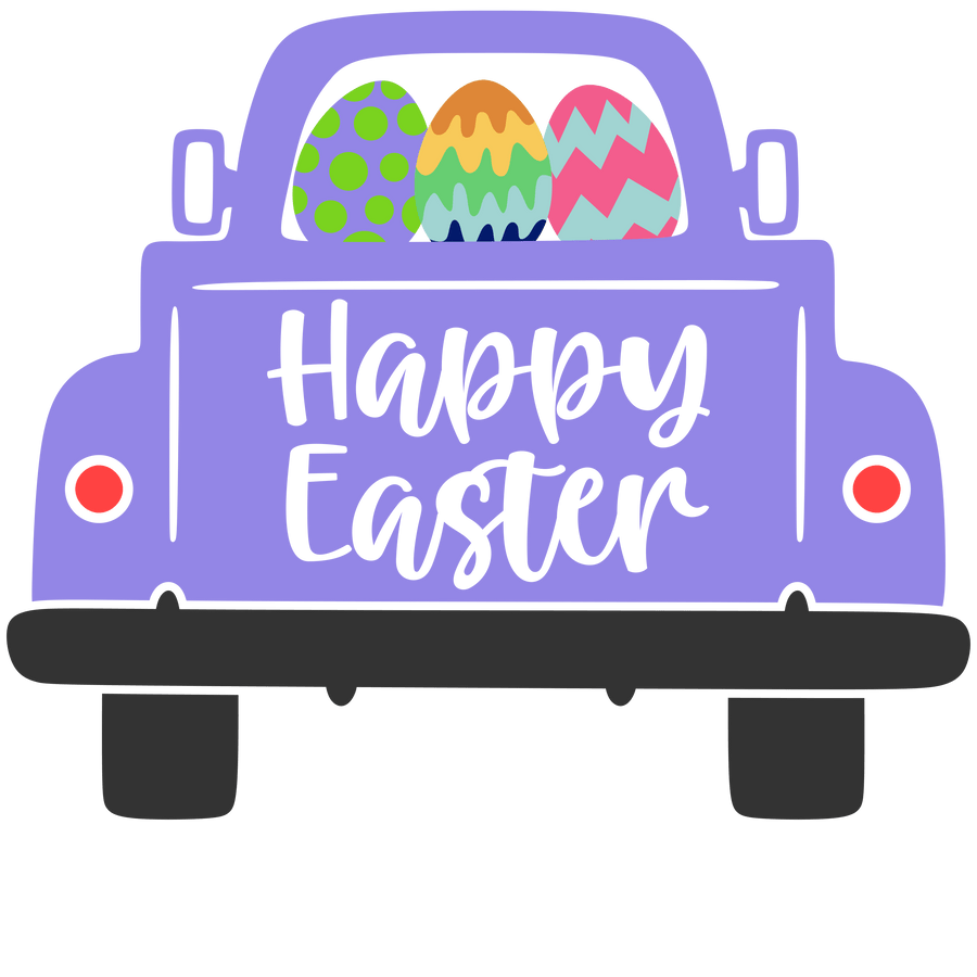 Happy Easter Track Design - DTF Ready To Press