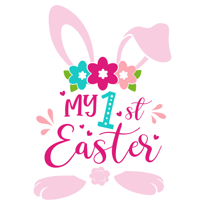 My First Easter   Egg Hunt Fun Collection pressed on a garment