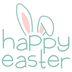 Bunny Happy Easter Design - DTF Ready To Press