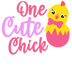 One Cute Chick First Easter Design - DTF Ready To Press